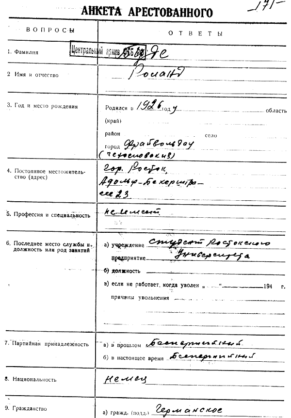 Bude: Fragebogen, S. 1