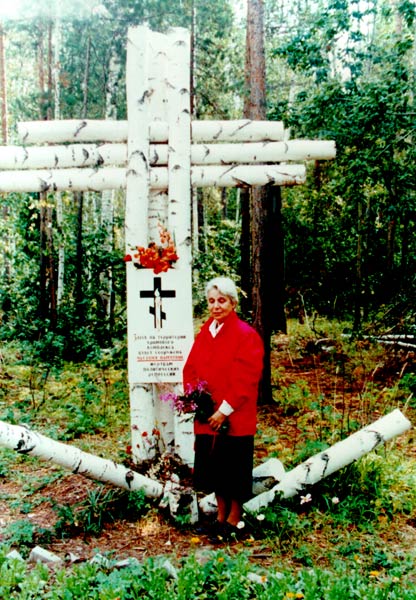Bratsk: Gedenkkreuz